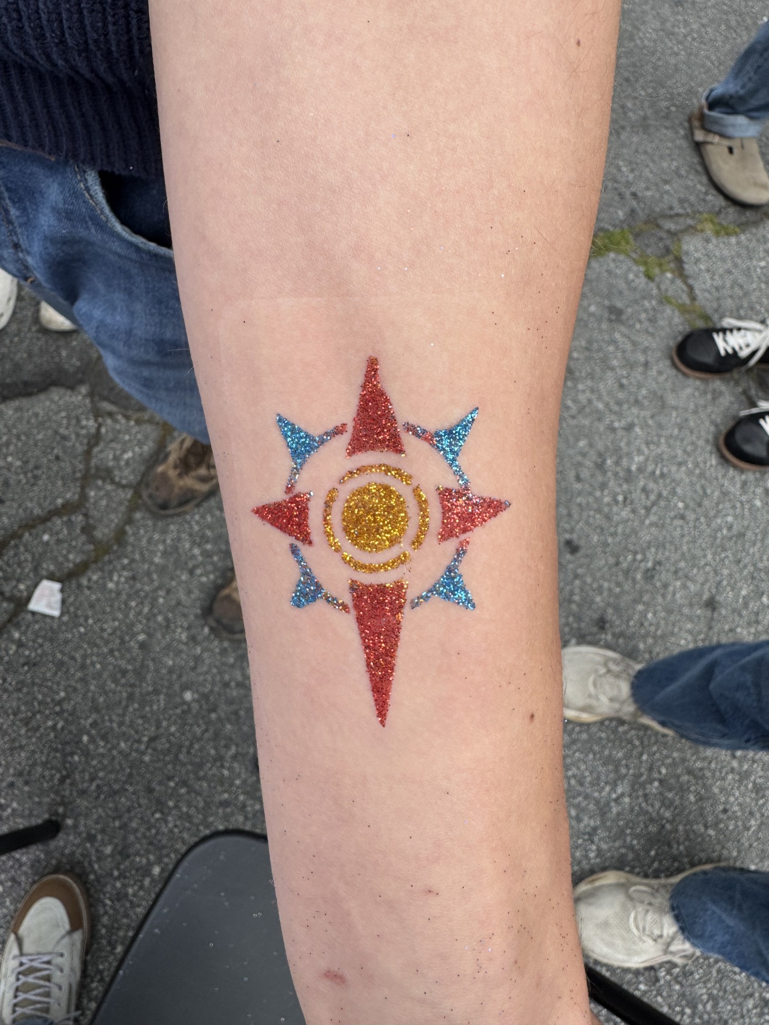 Glitter tattoo