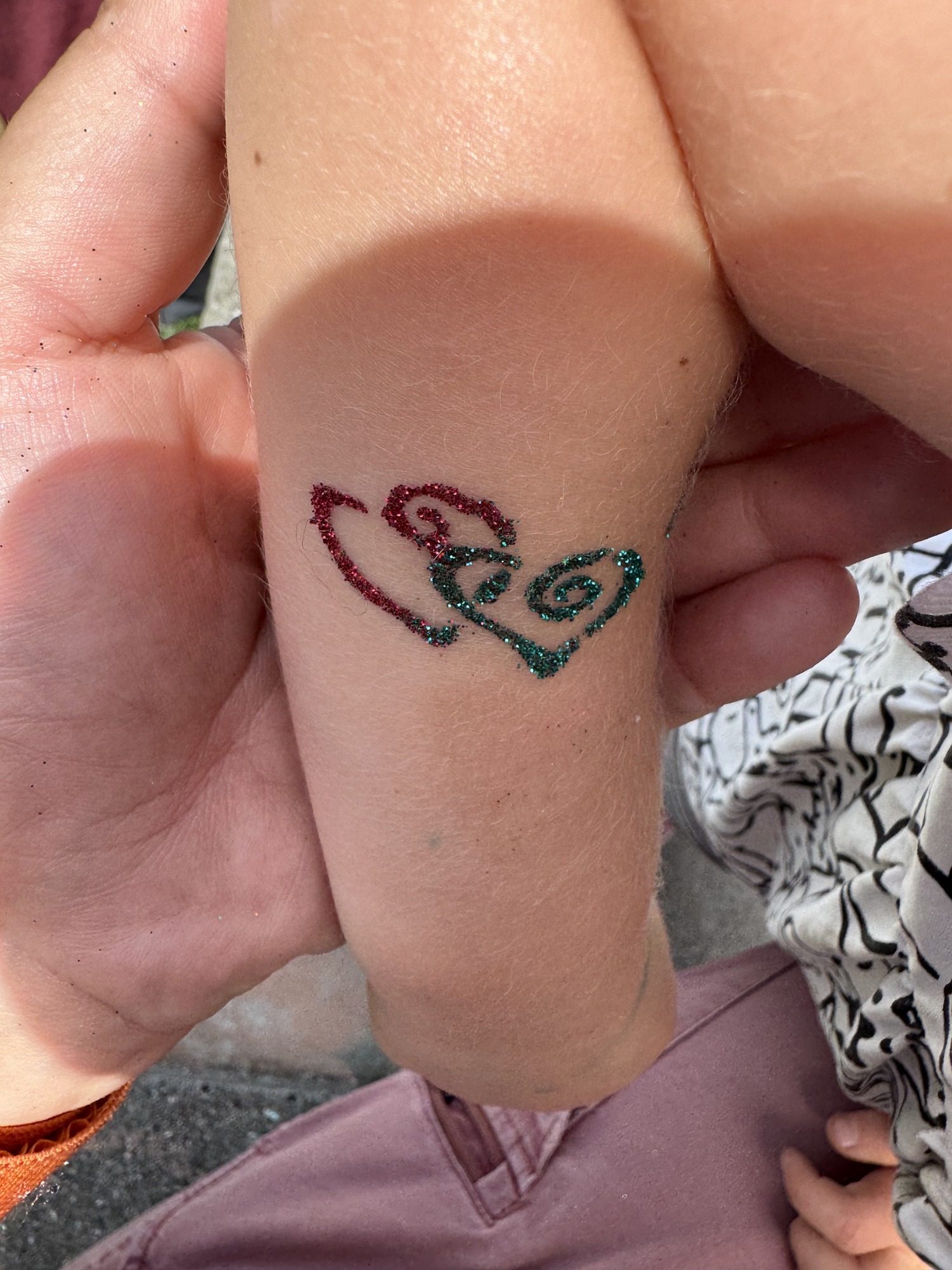 Glitter tattoo